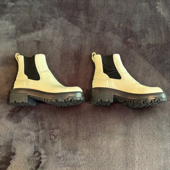 Rag & Bone Black and White Chelsea Boots - Picture 3 of 8